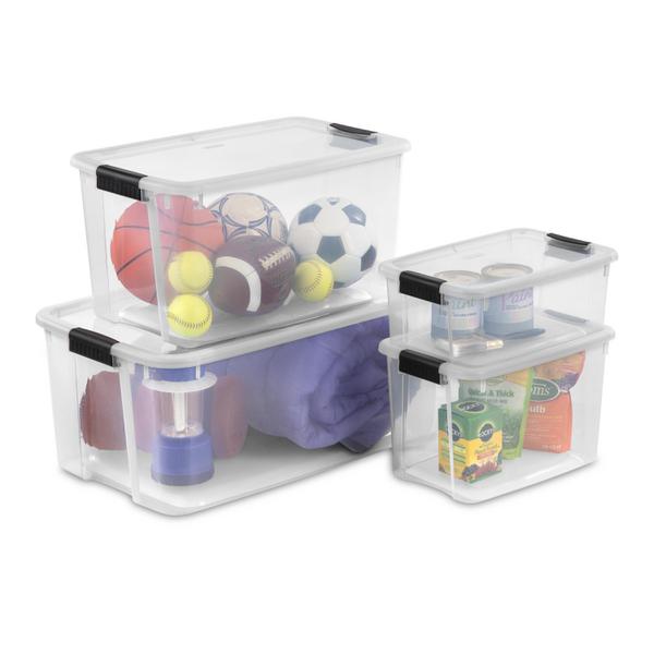 Sterilite Qt Ultra Latch Box Clear