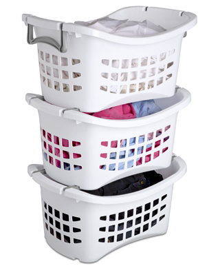 stackable laundry baskets