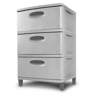 Sterilite ClearView 10 In. x 10 In. x 13.5 In. White 3-Drawer Storage Unit  - Town Hardware & General Store