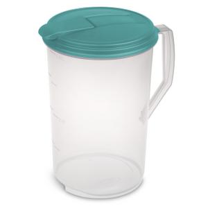 Water Pitcher Plastic Juice Pitcher With Lid - Dishwasher Safe BPA Free  Durable Beverage Jug Home Kitchen