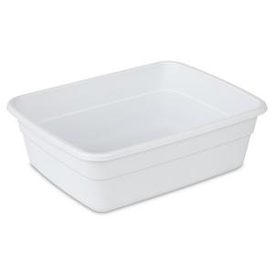 Qskely 3-Pack 10 Quart Small Dish Pan/Wash Basin, Black