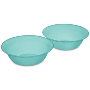 Sterilite 0723 - Set of Three 20 Ounce Bowls Molokai Blue Tint 07236W12