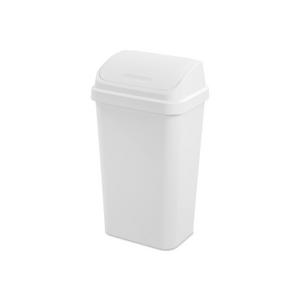 Sterilite 1089 - 13 Gal. Swing Top Wastebasket White 10898004