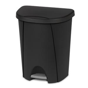 Sterilite 1094 - 6.6 Gal. StepOn Wastebasket Black 10949004