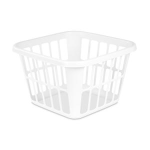 Sterilite 1.25 Bushel Ultra™ HipHold Laundry Basket Plastic, White