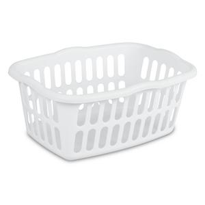 Sterilite 1.25 Bushel Ultra™ HipHold Laundry Basket Plastic, White