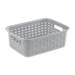 Sterilite 1272 - Short Weave Basket Cement 12726A06