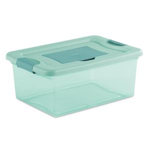 Sterilite 1504 - 15 Qt. Fresh Scent Box Aqua Tint 15047Y10