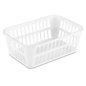 Sterilite Small Stacking Storage Basket with Comfort Grip Handles, White, 8  Pack, 1 Piece - Fred Meyer