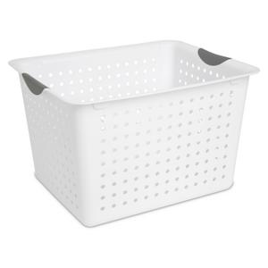 Sterilite 1660 - Small Stacking Basket White 16608008