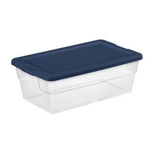 Sterilite 16 Qt Storage Box Marine Blue Set of 2