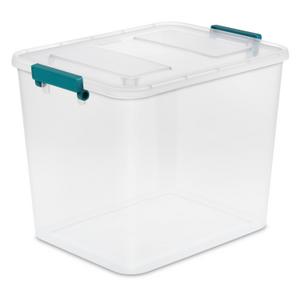 Sterilite 1719 - 24 Qt. Modular Latch Box Clear 17198604