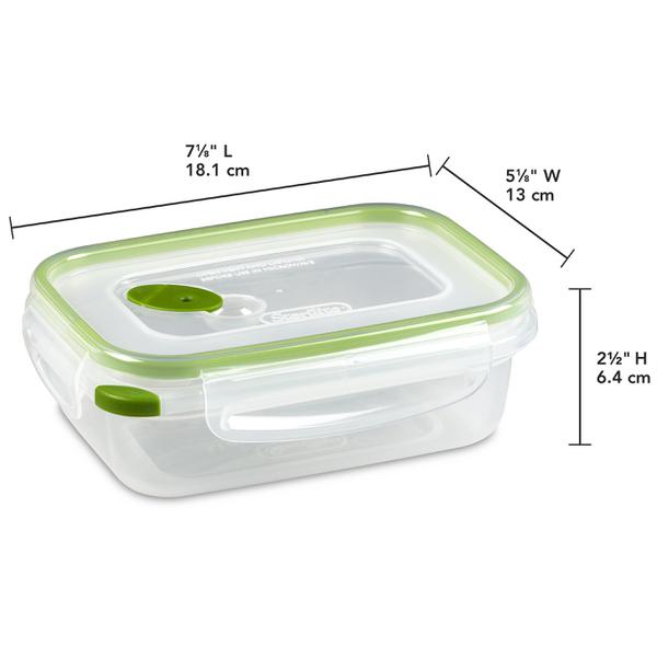 Nesting Bowl Container Set with Locking Vented Lid 