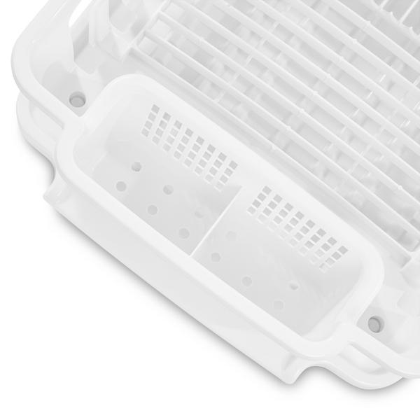 Sterilite 06418006 Large Dish Drainer And Drainboard 2 Piece Sink Set  White: Dish Drainers & Drain Boards (073149064189-2)