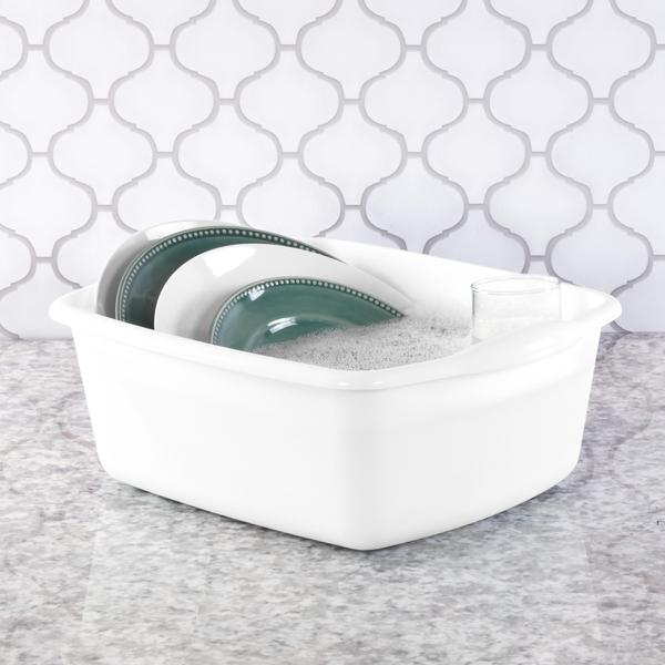 Sterilite 0657 - 12 Qt. Dishpan White 06570812