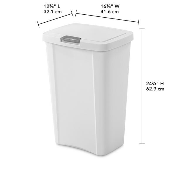 Rubbermaid 13 Gallon Rectangular Spring-Top Lid Wastebasket Trash Can (3  Pack), 1 Piece - Food 4 Less