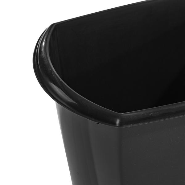 Sterilite 1053 - 10 Gal. Rectangular Wastebasket Black 10539006