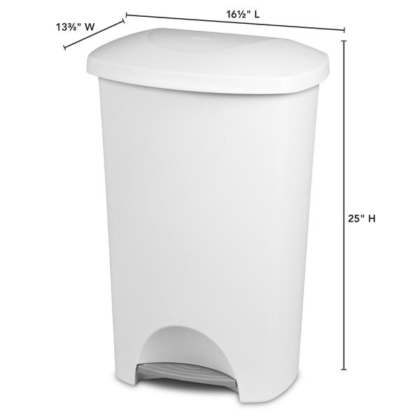 Sterilite 11.9 Gal./45 L StepOn Wastebasket