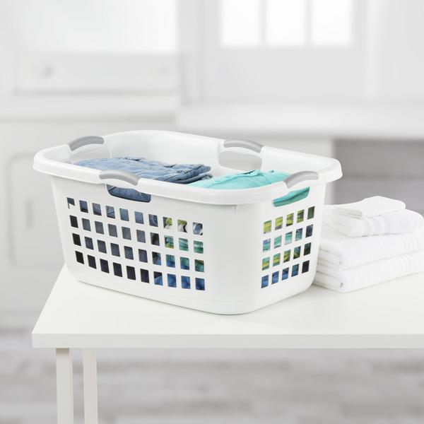 Sterilite 1216 - 2 Bushel Ultra™ Laundry Basket White 12168006