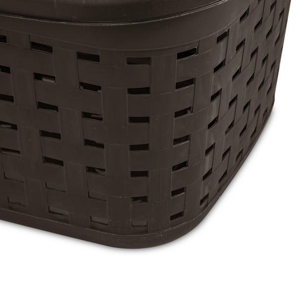 Sterilite 1272 - Short Weave Basket Cement 12726A06