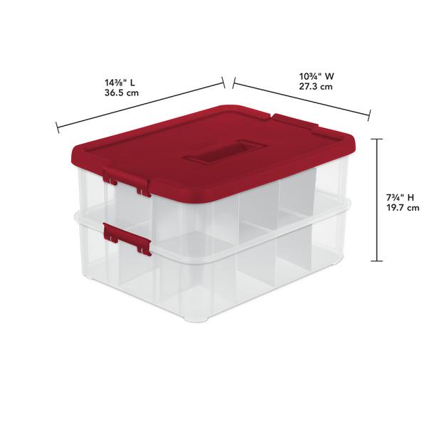 Link Products christmas holiday round storage containers - seasonal