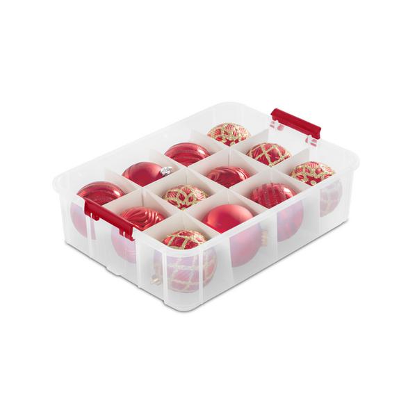 Sterilite 24 Compartment Stack and Carry Christmas Ornament Storage Box (4  Pack), 1 Piece - Fry's Food Stores