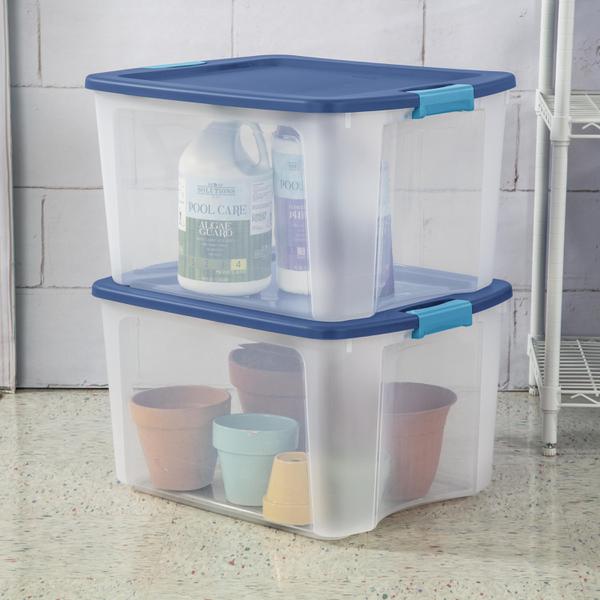 Life Story Clear Stackable Closet Organization & Storage Box 34 Quart 18 Pack