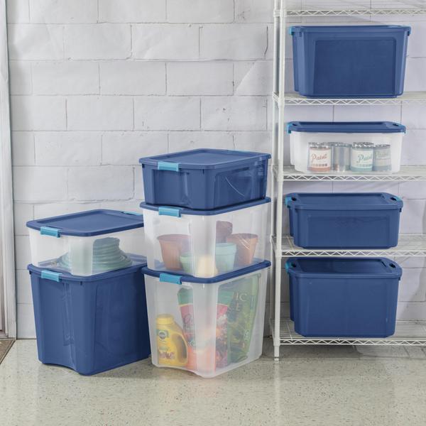 Sterilite 26 Gal. Latch and Carry Storage Tote Box Container (8-Pack) 8 x  14489604 - The Home Depot