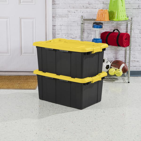 Sterilite 1464 - 15 Gal. Industrial Tote Yellow Lily 14649Y06