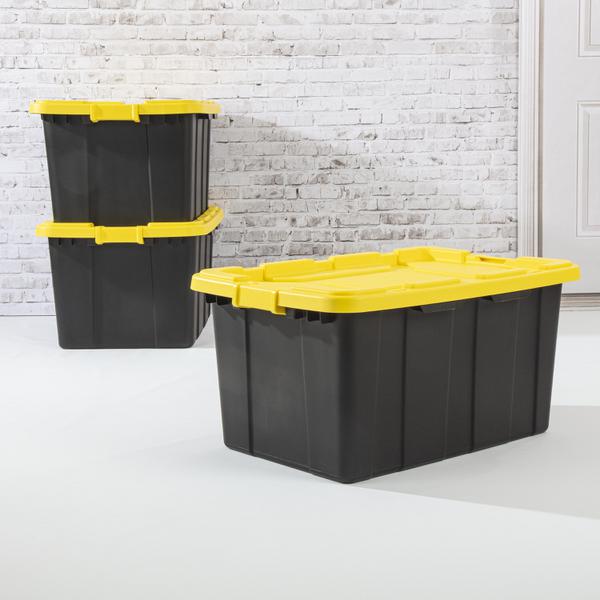 Sterilite 1466 - 27 Gal. Industrial Tote Yellow Lily 14669Y04
