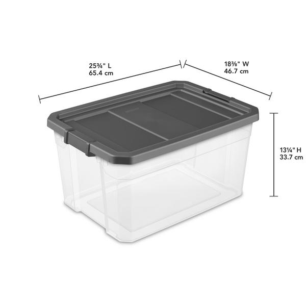 Sterilite 40-Quart Latching Stacker Box