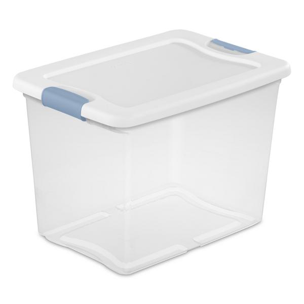 Iris 22 lb. Pet Food Container Clear & White