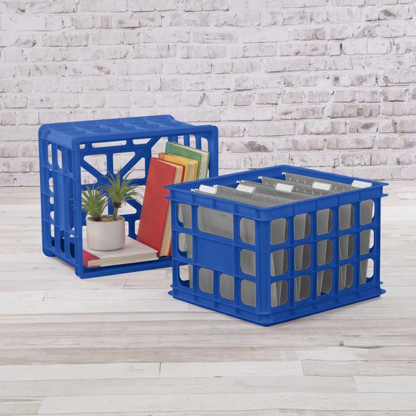 STERILITE 72 Quart Storage Totes, Blue Morpho - Case of 8 - Bed Bath &  Beyond - 28387014