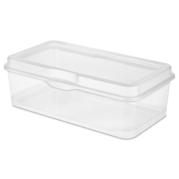 Really Useful Box 4 Liter Plastic Stackable Storage Container W/ Snap Lid &  Built-in Clip Lock Handles For Home & Office Organization, Clear (10 Pack)  : Target