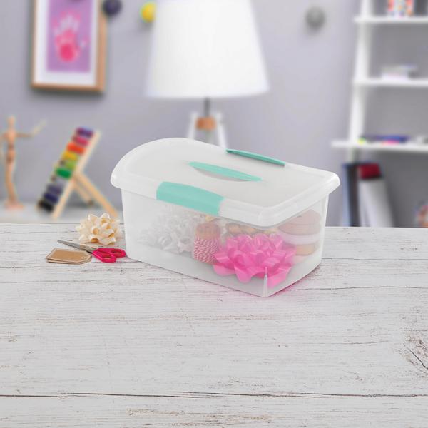 Sterilite Large Nesting ShowOffs, Stackable Small Storage Bin with
