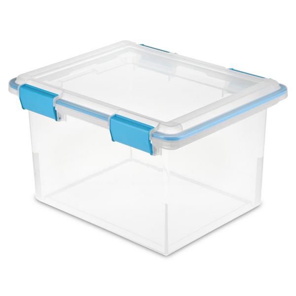 Sterilite Gasket Box, Blue Aquarium, 32 Quart, Utensils