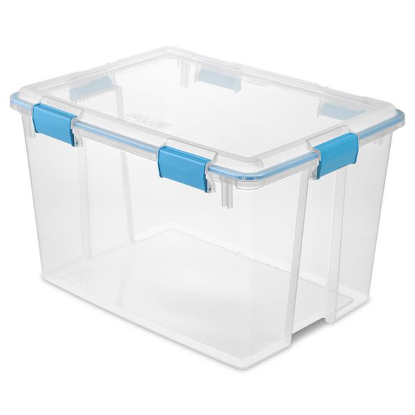 Sterilite Corporation 32-Pack Medium 14-Gallons (56-Quart) Clear Tote with  Latching Lid in the Plastic Storage Containers department at