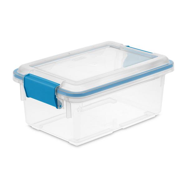 Sterilite Large 32 Qt Home Storage Container Tote with Latching