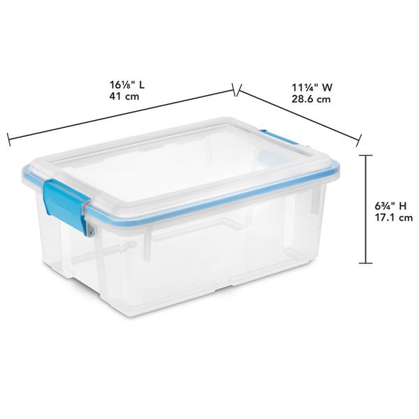 Sterilite 32 Quart Clear View Storage Container Tote w/ Latching Lid, (12  Pack), 12pk - Fry's Food Stores