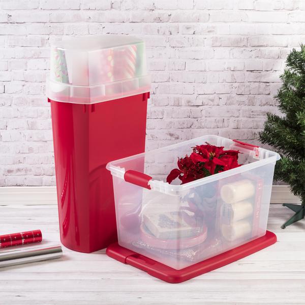 Sterilite Holiday Gift Wrap Storage Box - Rocket Red, 1 ct - Kroger
