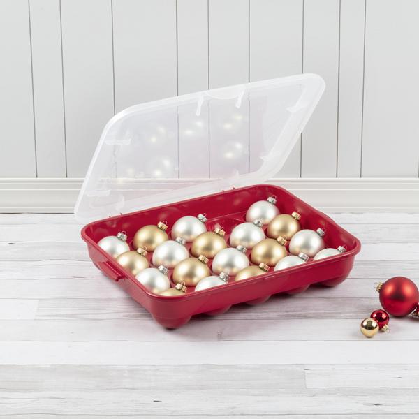 Storage Holder Xmas Ornament Case Christmas Container Ball Ornaments  Organizer