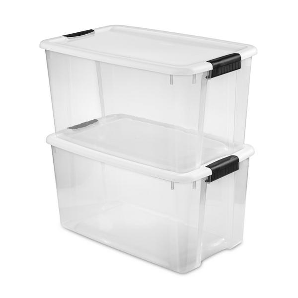 Clear Storage Boxes - 26 x 16 x 14