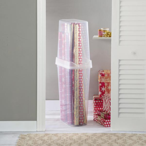 Rubbermaid Wrap N' Craft Plastic Wrapping Paper Holder Container (Open Box)
