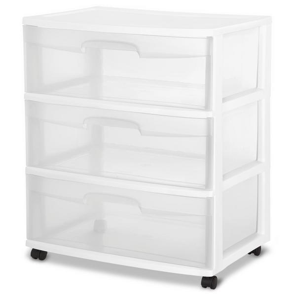 Gray/White 6-Bin Rolling Storage or Craft Cart