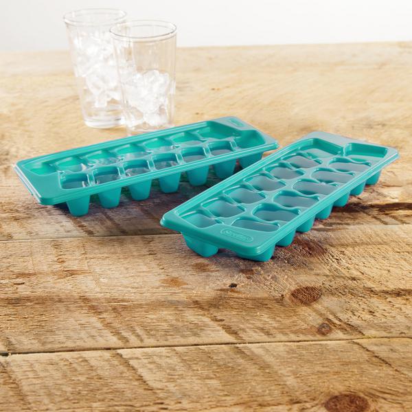 Flow™ Pack of 2 Easy-fill Blue Ice-cube Trays